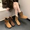 Ethnic style women's short fashion hundred soft elastic comfortable ankle boots shock absorption anti-skid casual sports Martin boots