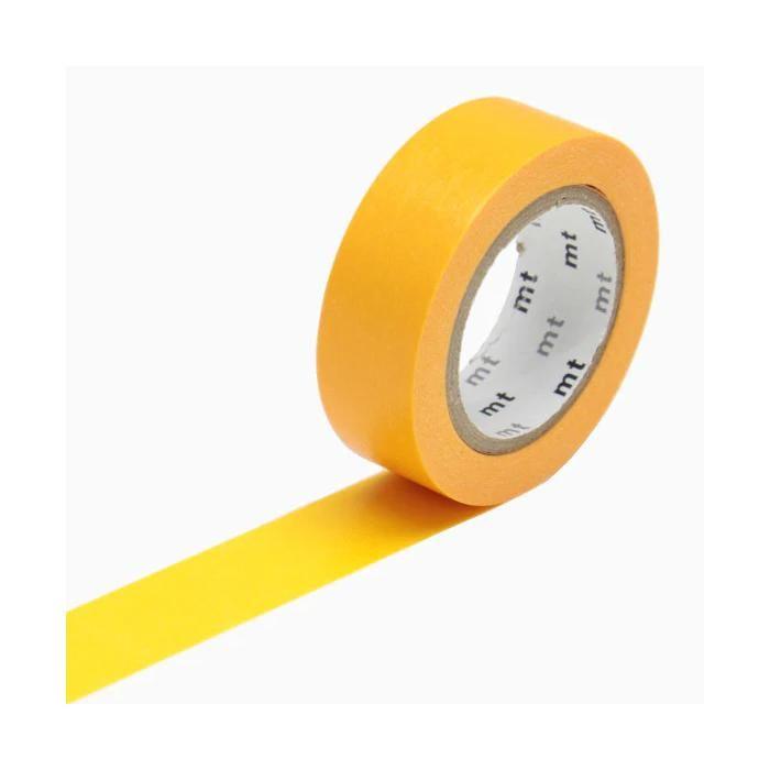 Single-color Masking Tape - Orange Yellow - 1.5 Cm X 7 M