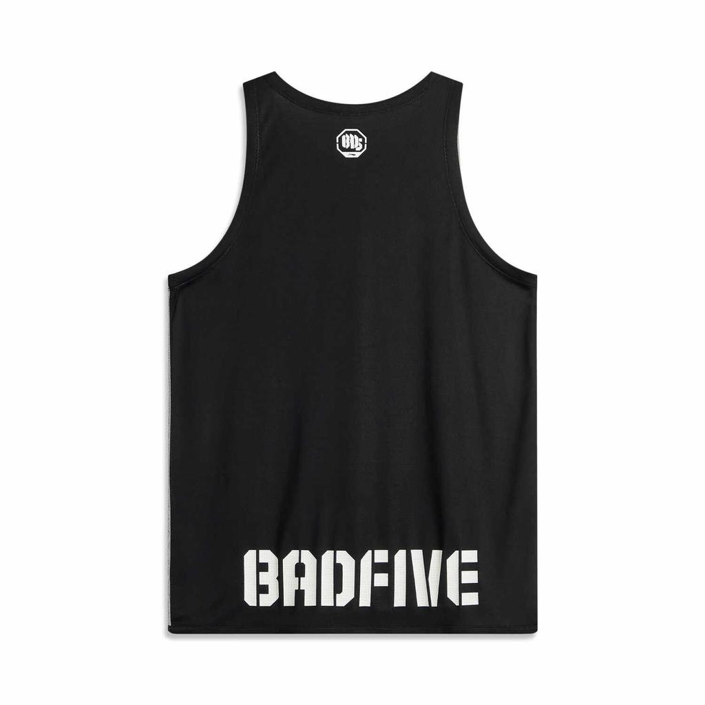 Li-Ning Quick-Dry Breathable Letter Print Pullover Basketball Vest Men Tops Black AAYU185-1