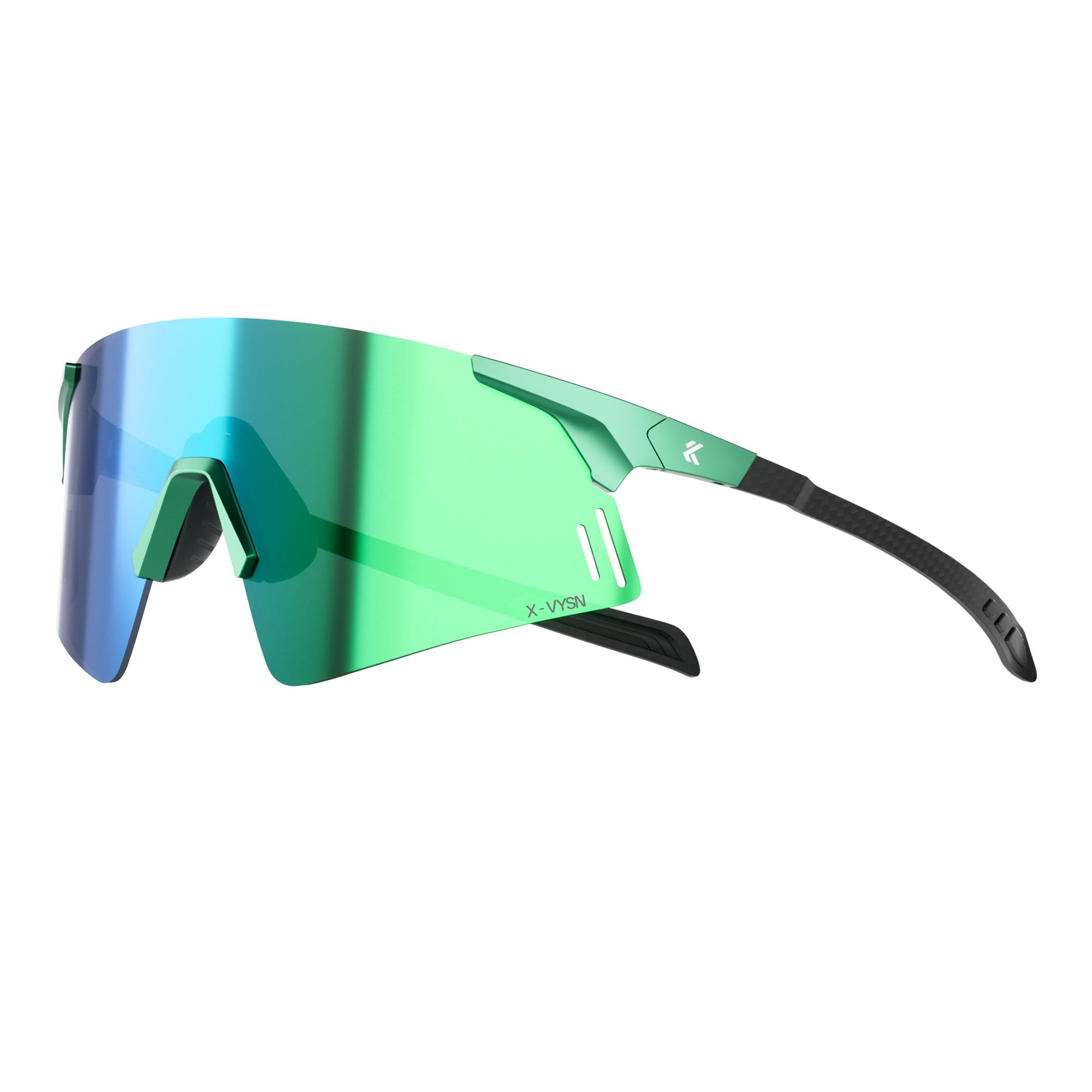 

KAPVOE Sports Sunglasses for Men and Carbon Fiber Material Women, K428, (Running, Trekking, Cycling, Golf, Tennis, Hiking, Baseball) (Green) зелёный