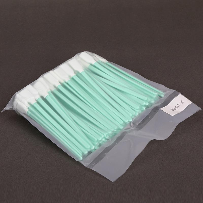 High-Density Dust-Free Cleaning Sponge Swabs - Single-Sided, Single-Layer