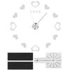Innovative DIY Wall Clock Acrylic Mirror Surface Wall Sticker Clock for Home DecorationSilver