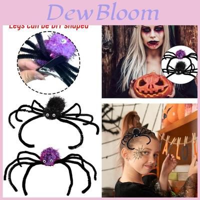 Spider Hair Clips For Halloween Black Purple Large Spider Claw Clips For Thick Thin Hair Decorations