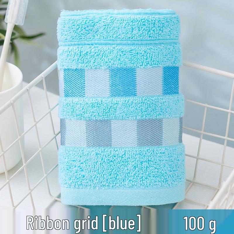 Thick Absorbent Pure Cotton Face Towel with Embroidered Logo for Adults