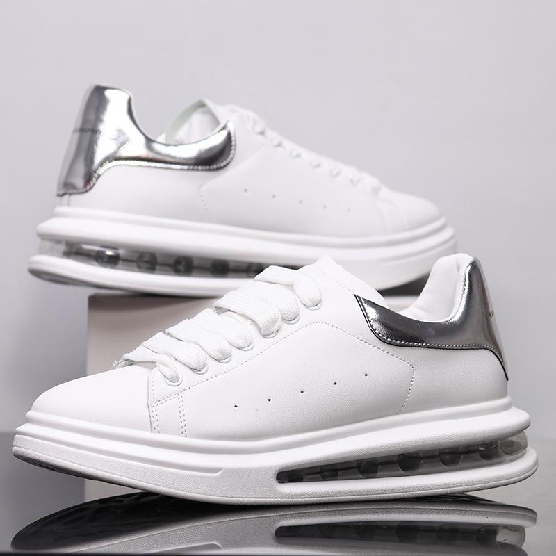 

Модная мужская и женская спортивная обувь, женские белые туфли на воздушной подушке, мужские черные туфли, повседневная обувь на толстой подошве, увеличивающая рост. 43