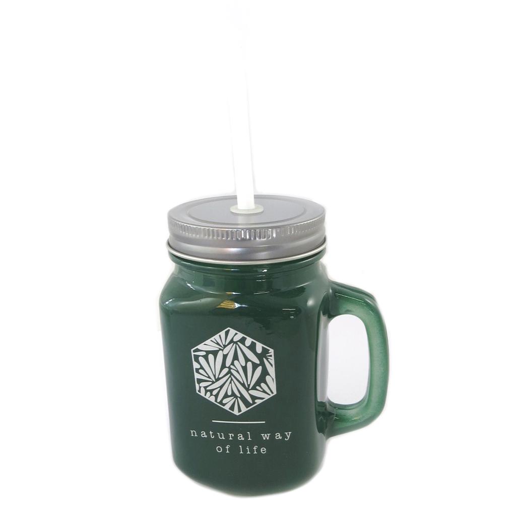 Les Trésors De Lily [Q1162] - Mason Jar Glass 'Jungle' Green - 45 Cl