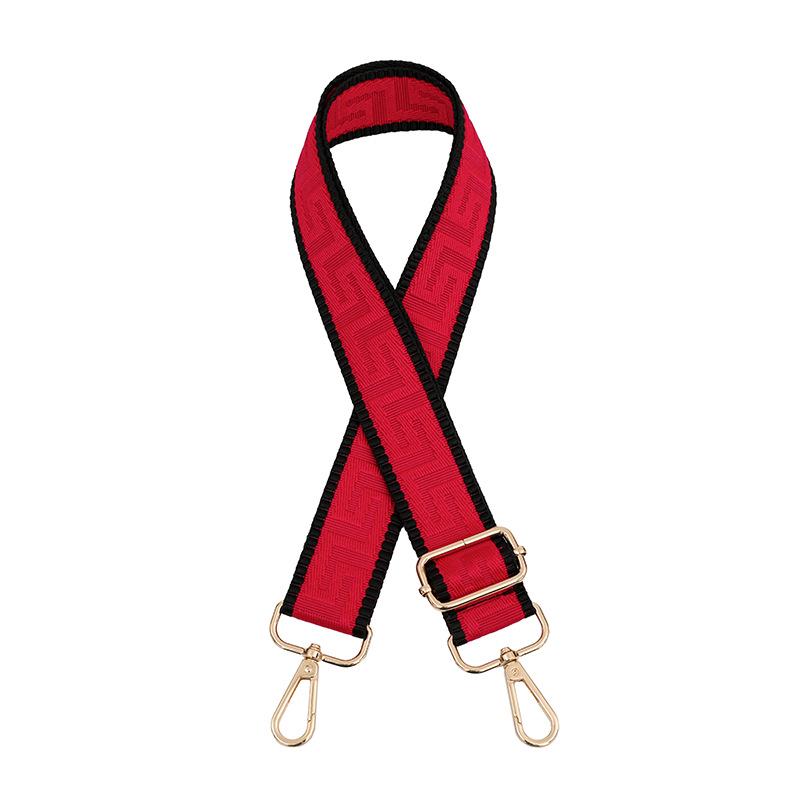 Women s Adjustable Crossbody or Shoulder Strap for Bags - Solid Color Silver Buckle