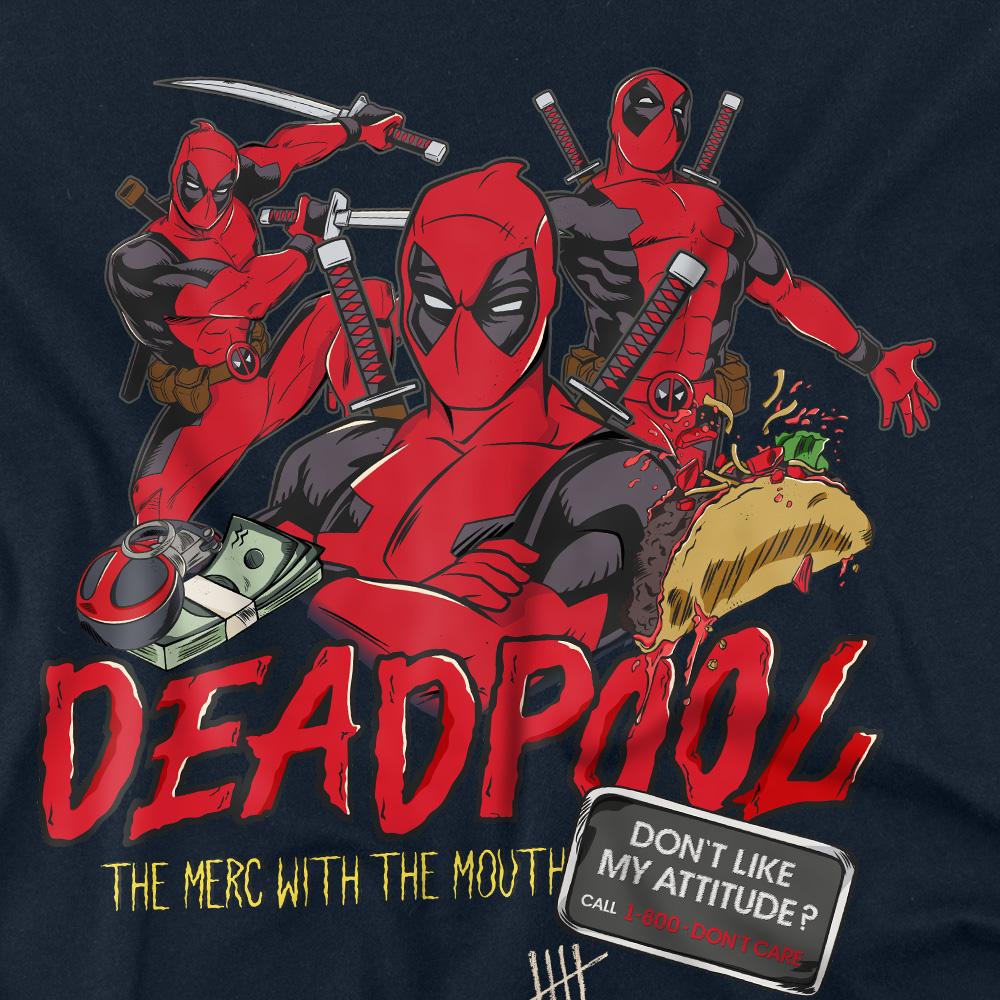 Deadpool Unisex Adult Attitude T-Shirt