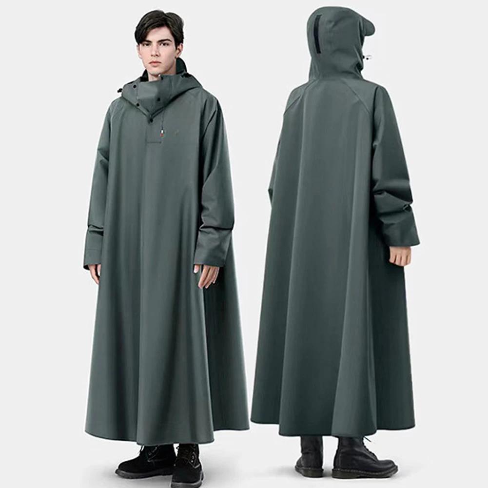 Утолщенный Водонепроницаемый Мотоциклетный Дождевик из Оксфорда Отдельный Дизайн для Велосипедиста/Транспортного Средства Защита от Сильного Дождя Водонепроницаемый Пончо M зелёный