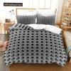 Honeycomb Soft Duvet Cover Set Pink Geometry 3D Printed Beding Set Polyester Col Style Double Quen King Comfortable Quilt Cover For Young Boys Adult