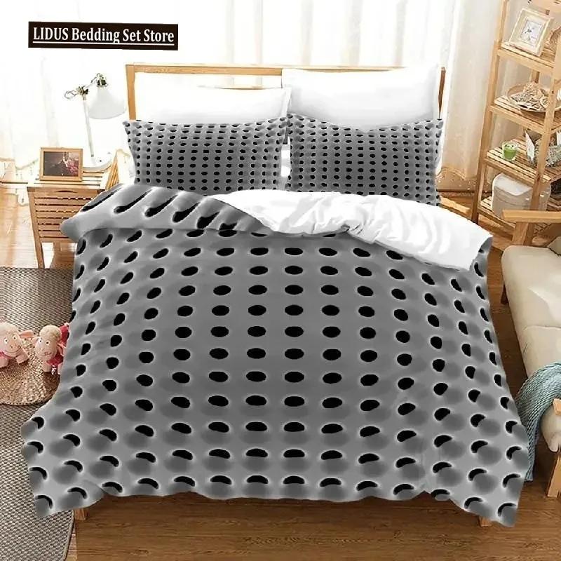 Honeycomb Soft Duvet Cover Set Pink Geometry 3D Printed Beding Set Polyester Col Style Double Quen King Comfortable Quilt Cover For Young Boys Adult