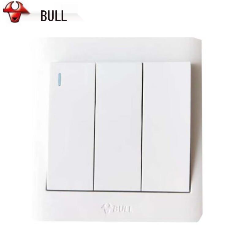 BULL G32K311 Type 86 Three-Gang Single Control Wall Switch 250V