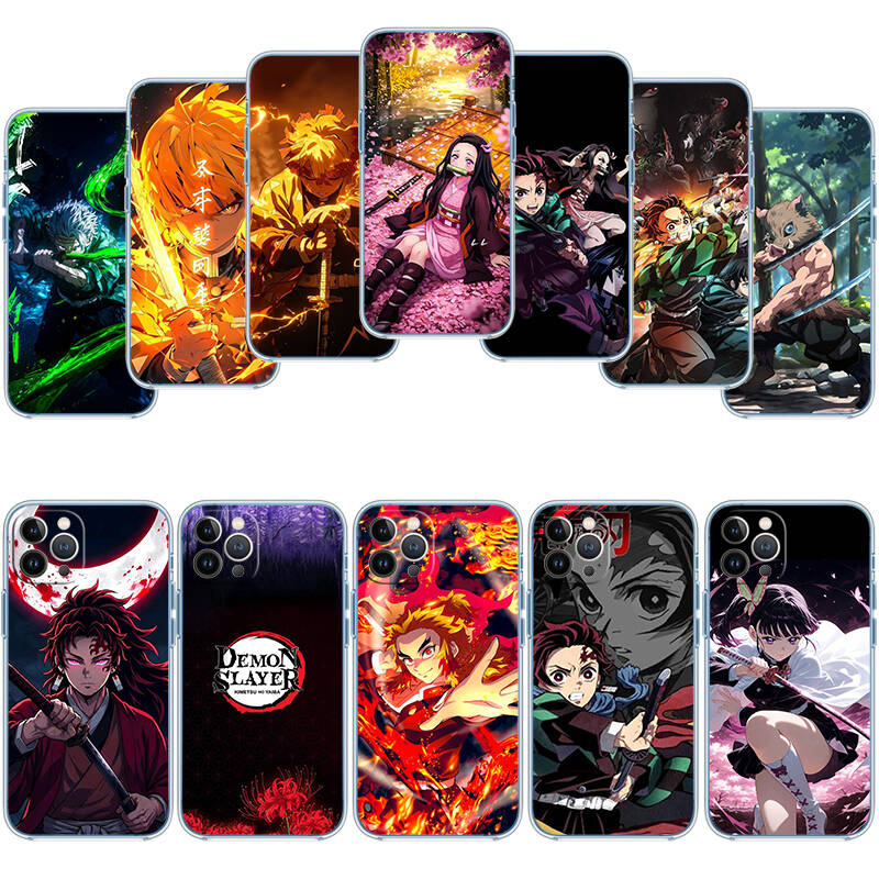 Anime Demon Slayer Case for Motorola G10 G20 G04 E30 E40 E22 E20 E13 E15 G22 G23 G05 G75 G35 G55 E22S E7 G6 G7 G8 G9 Plus Power Play