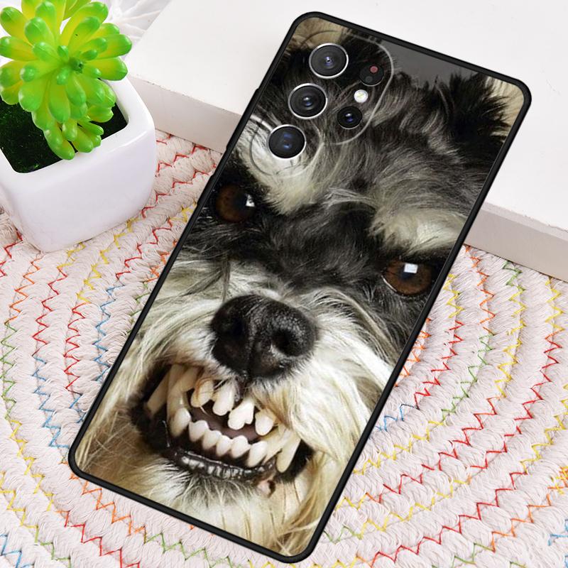 Lovely Dogs Schnauzer Silicone Phone Case For Samsung Galaxy note 10 pro S26 S25 S24 S23 S22 S21 Plus S25Ultra Capa Cover