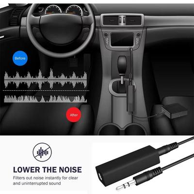 1/2PCS Speaker Line 3.5mm Aux Audio Noise Filter Ground Loop Noise Isolator Eliminate for Home Stereo Car Stereo Audio System