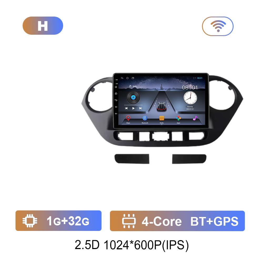 

для Hyundai i10 2 2013 - 2018 Система Android 14 Автомагнитола Мультимедийный плеер WiFi BT DSP Стерео Сенсорный экран GPS Навигация 4G