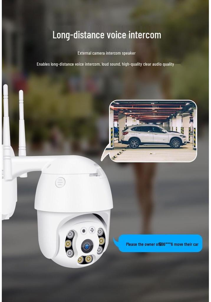 V380Pro Drahtlose HD Außen WiFi 360° PTZ Überwachungskamera