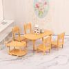 1Set 1:12 Dollhouse Miniature Plastic Food Cart Table And Chair Model, Furniture Home Model, Decor Toy Doll House Accessories