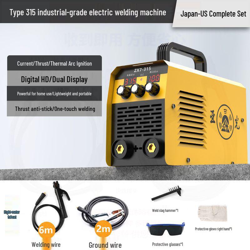 Kompaktní 220V dvoufázový 315 elektrický svařovací stroj pro domácí a průmyslové použití