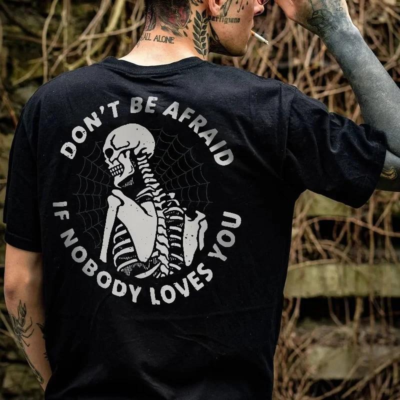 Hot Selling Men's Punk Skull Letter Printed Round Neck T-shirt Unisex Casual Summer Hip-hop Cool Holiday Soft Short Sleeved