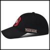 Baseball CZA425 [White Fang] Hat, Cap, Cap, Cotton, Embroidered, Casual, Stylish, Breathable, Men's, Women's, (Black)