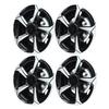 8 Inch Wheel Hub Cap Black Fully Wrap Hubcap Rim Protector Trim Replacement for EZ‑GO Golf Cart