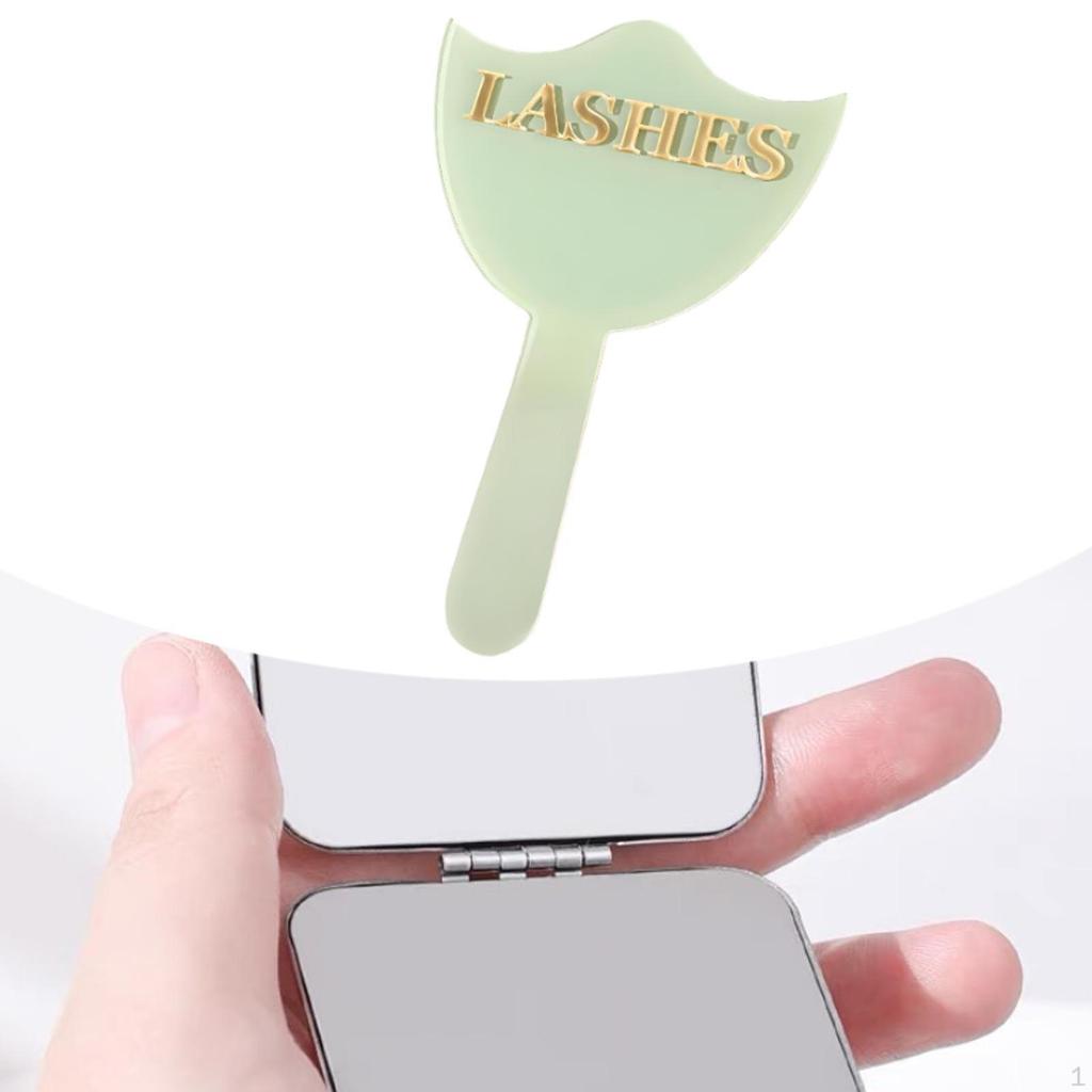 Makeup Hand Mirror ,Acrylic ,Professional, Compact ,Premium Portable Cosmetic with Handle for