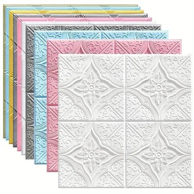 3D selbstklebende dekorative wasserdichte und feuchtigkeitsbeständige Tapete 35 * 35cm geeignet für Decken- und Wohnzimmer-Tapeten