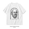 Philosophie Drôle Socrate Citation Tête Vide Femme Homme Été Coton Imprimé T-shirt Adulte Décontracté Respirant Extérieur Manches Courtes