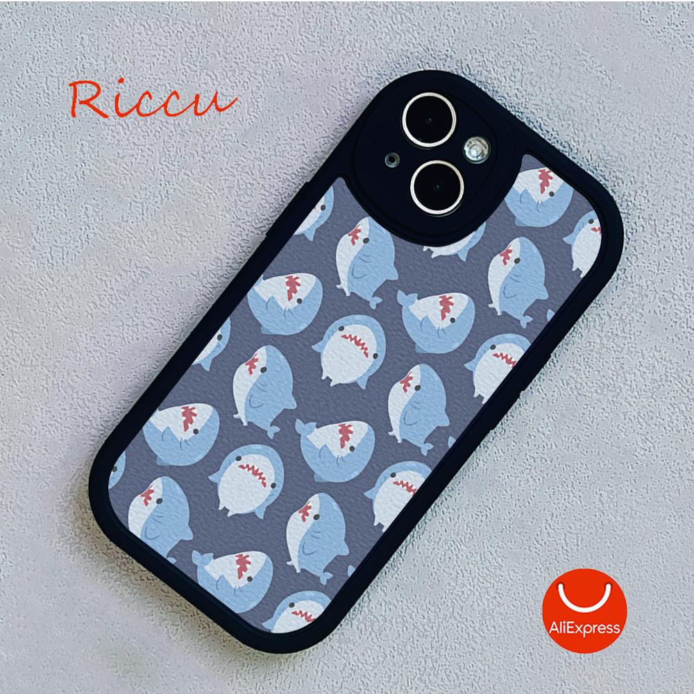 Nové pouzdro na telefon Grinning Shark pro Iphone 14 13 11 12 Pro MAX 13 12 MiNi 7 8 14 plus X XS XR Cartoon Shark Lambskin Covers