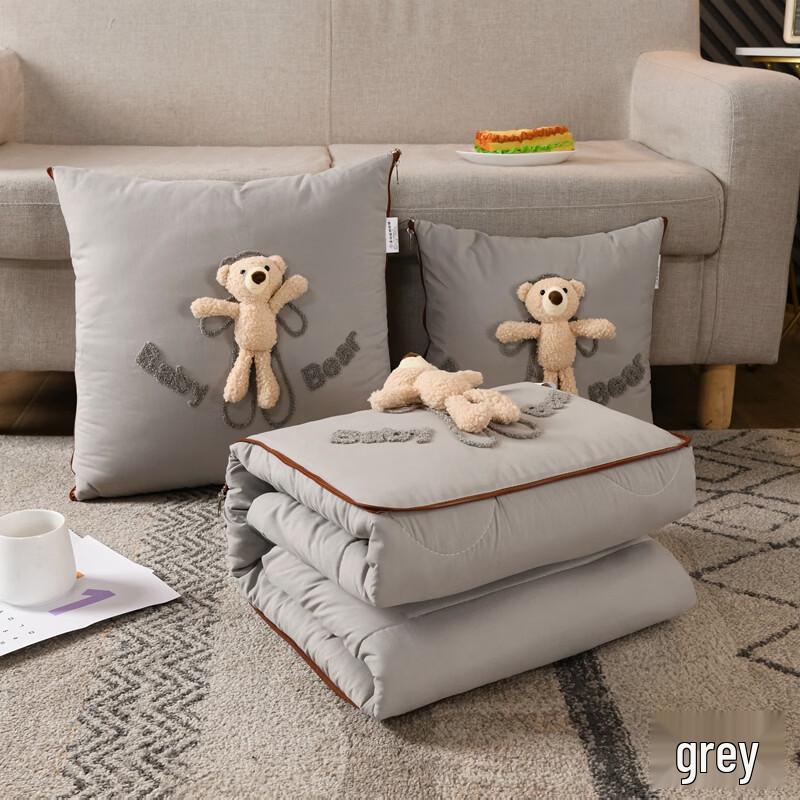 

Cartoon Bear Dual-use Pillow Blanket