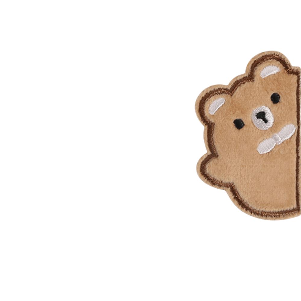 Self Adhesive Down Jacket Fabric Patch Cartoon Bear Fabric Iron On Patches  Clothing Accessories