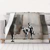 1PC home Cute Room Decor Banksy Shower Peepers Blanket Throw Blanket banksy Novelty Warm Blanket All Season
