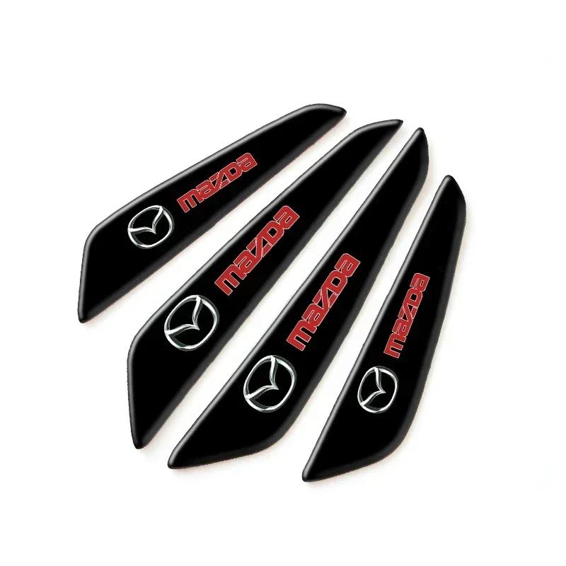 2025 Hot 4pcs Car Door Protective Sticker Strip Look Anti-Collision Protector For Mazda 3 Alexa CX30 CX-4 CX5 CX-5 CX8