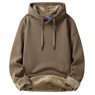 Modisches Kapuzenpullover für Herren, Herbst und Winter, einfarbig, gepolstert und verdickt, Sweatshirt, Tide Couple Jacket