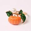6pcs/lot Halloween Pumpkin Napkin Rings Metal Napkin Holder, Table Decoration and Accessories Christmas Home Decoration Fashion