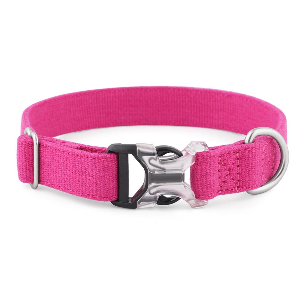 Cotton Linen Pet Collar for Small to Large Dogs - Neck & Leash Set for Huskies and Teddies