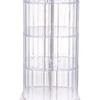 Rotating Hair Accessories Storage Box Dustproof Desktop Transparent 4 Tier Rotating Jewelry