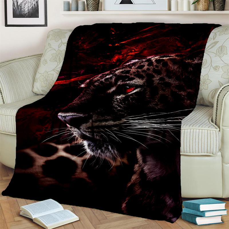 Bestia Zwierzę Leopard Gepard Kreskówka Koc, Miękki Koc do Rzucania do Domu Sypialni Łóżka Sofy Pikniku Podróży Biura Koc Okrywowy Dziecko