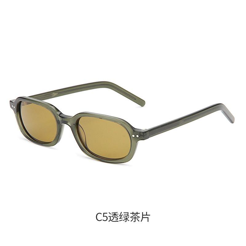 Unisex Retro Oval Sunglasses UV400 Protection TAC Lenses
