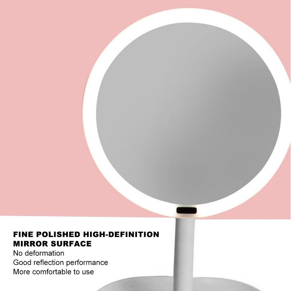 Makeup Mirror 10X Magnification LED Induction Portable Vanity Mirror for Home Dormitory