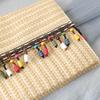 Neue Frühling Sommer Trendy Handtasche Mode Frauen Tasche Solide Stroh Casual Kupplung Frau Niedlich Quaste Vintage Strand Kleine Reise Handtasche
