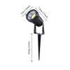 Waterproof Landscape Spike Spotlights Aluminium 3/5W Yard Spotlight Energy Saving High Brightness LED Lawn Light Patio Path