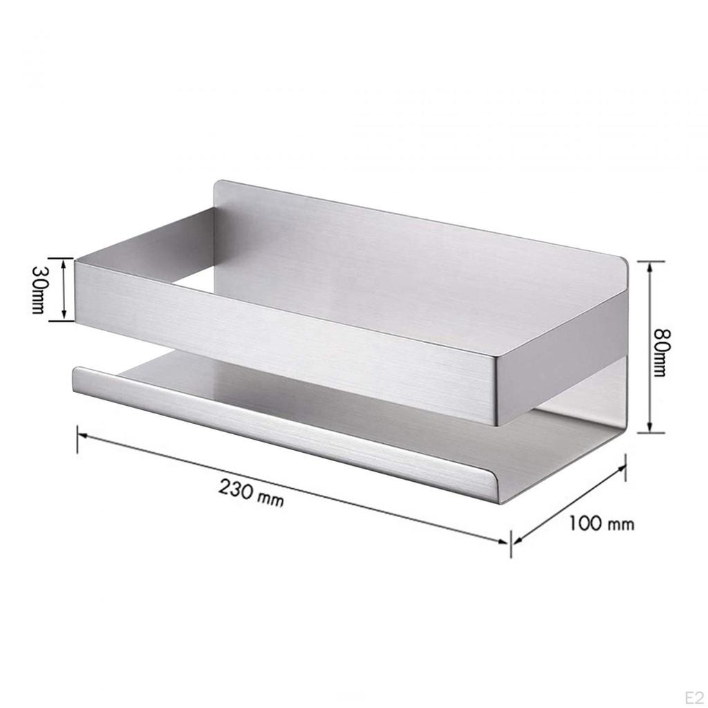 Floating Shelves, Bathroom Shower Organizer, Decorative Stainless Steel Hanging Wall Mounted Display