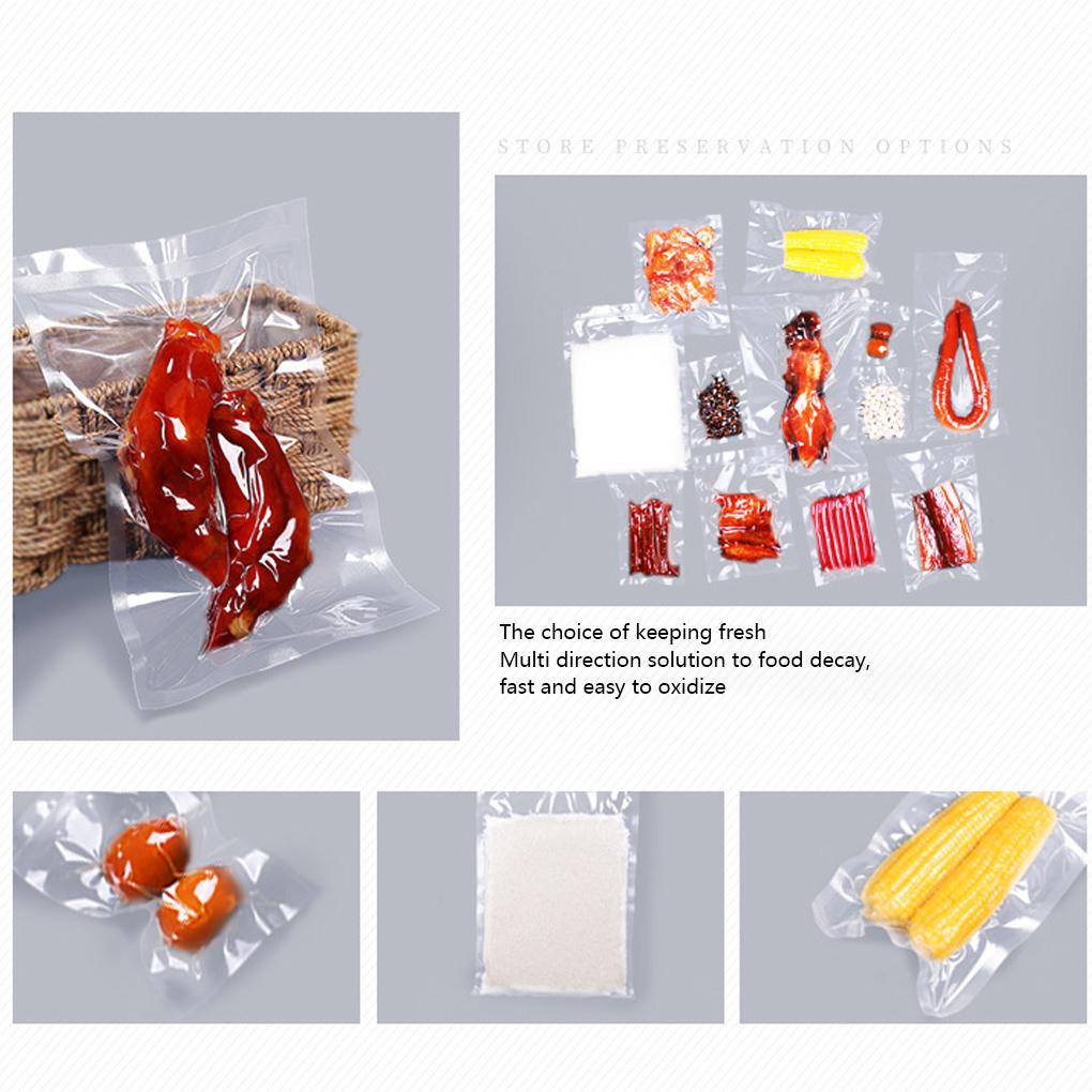100PCS Vacuum Vac Sealer Sous Vide Food Saver Bags Healthy Smooth Non Textured