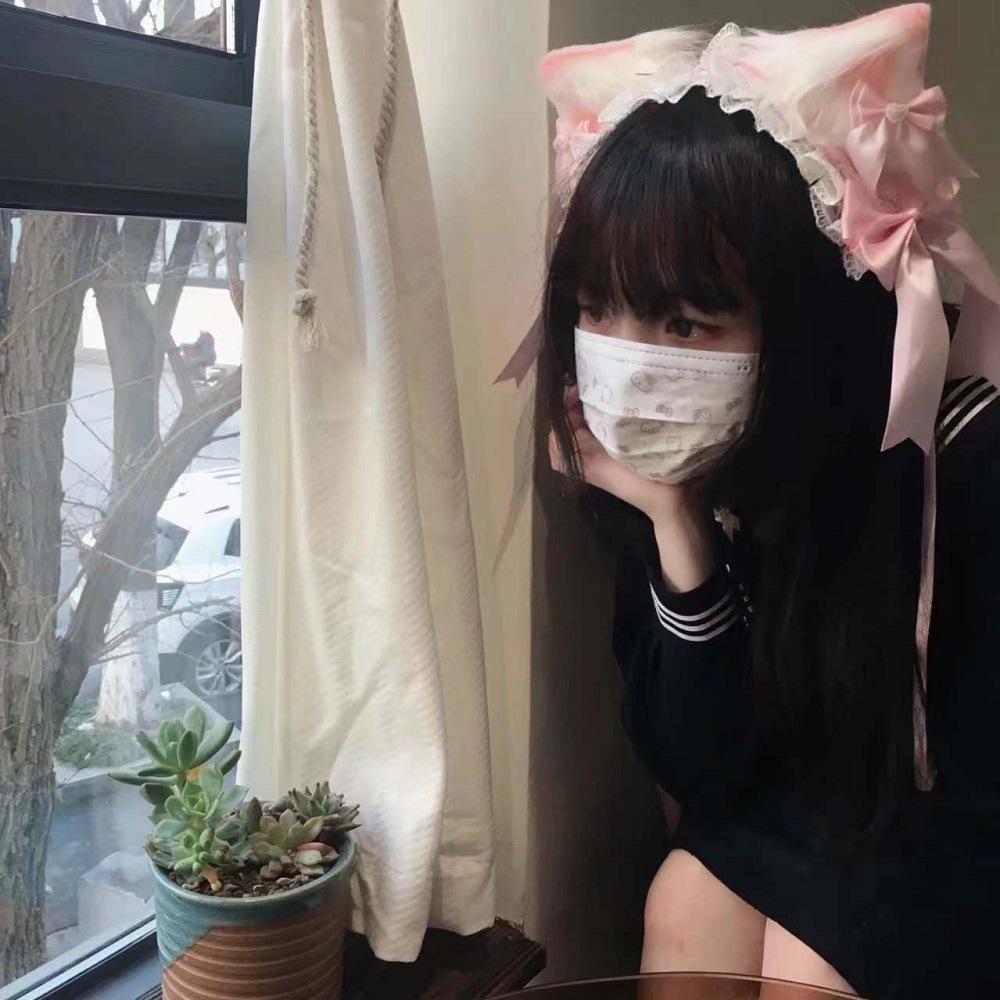 Anime Katzenohren Lolita Kopfschmuck Haarspange - Dienstmädchen Tierohren Stirnband Accessoire