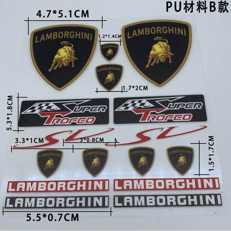 Car Sticker Personalized Decorate Stickers For Lamborghini Urus Huracan Aventador Premium Accessories Casual Cover Scratches