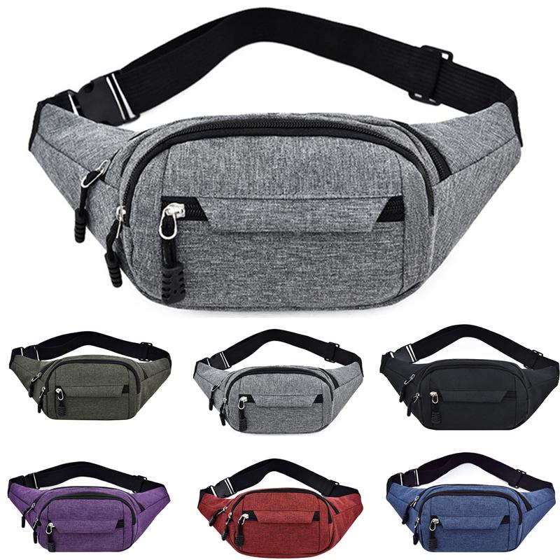 Pánský balíček na prsa Vodotěsná outdoorová sportovní taška Plátěná taška Korejská taška do pasu Fanny Pouch Crossbody Pánská banánová taška