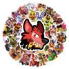 50Pcs Cute Stickers Five Nights At Freddys Cartoon Anime Pattern Sticker Notebook Cup Decorations