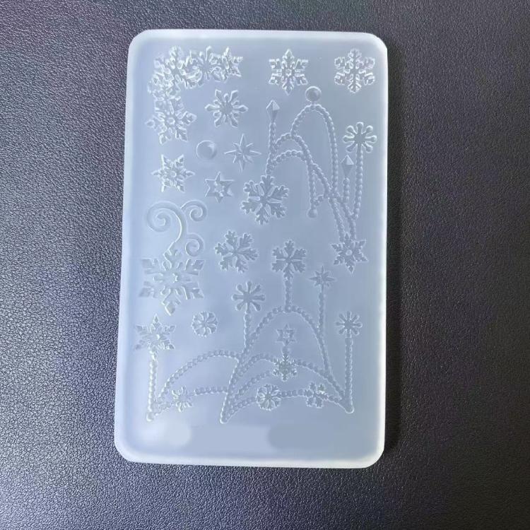 Non Toxic Heat Resistant Snowflake Shape Silicone Mold Perfect For Handcrafted Holiday Crafts And Gift Making